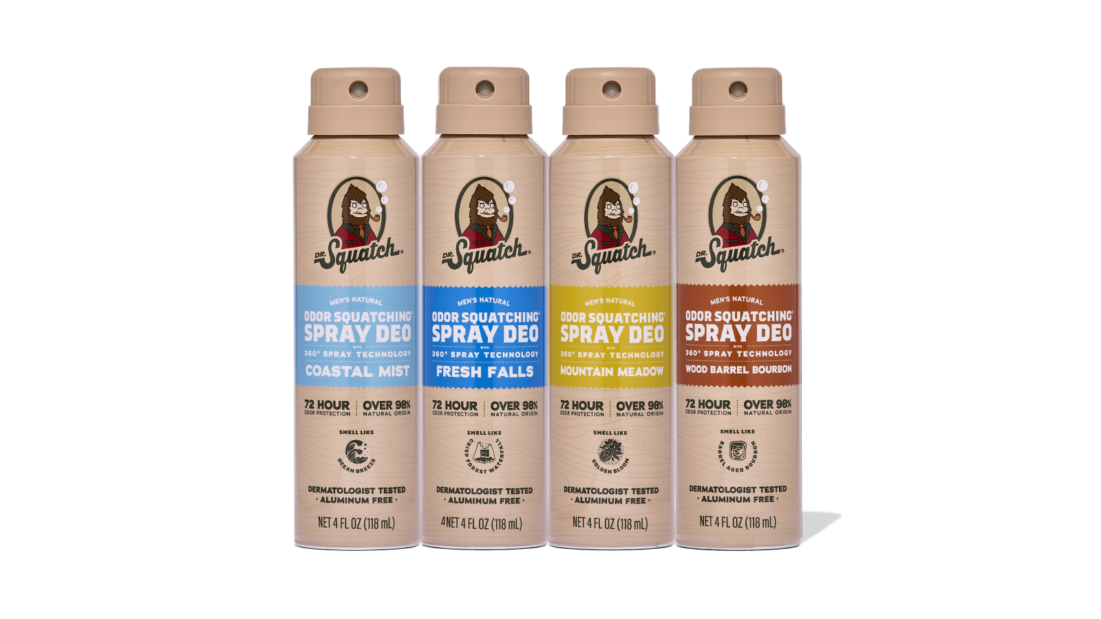 Spray Deodorant 4-Pack X9