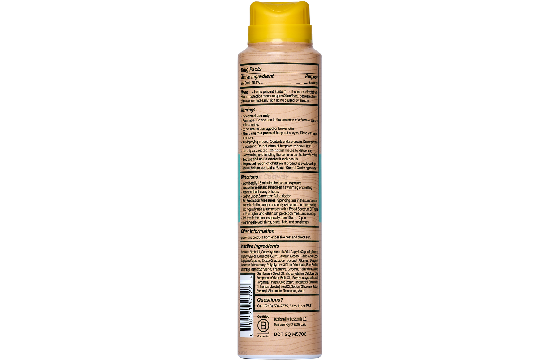 Spray Sunscreen | SPF 30 UVA/UVB Protection | Non-Greasy Mineral Sunscreen for Men I6