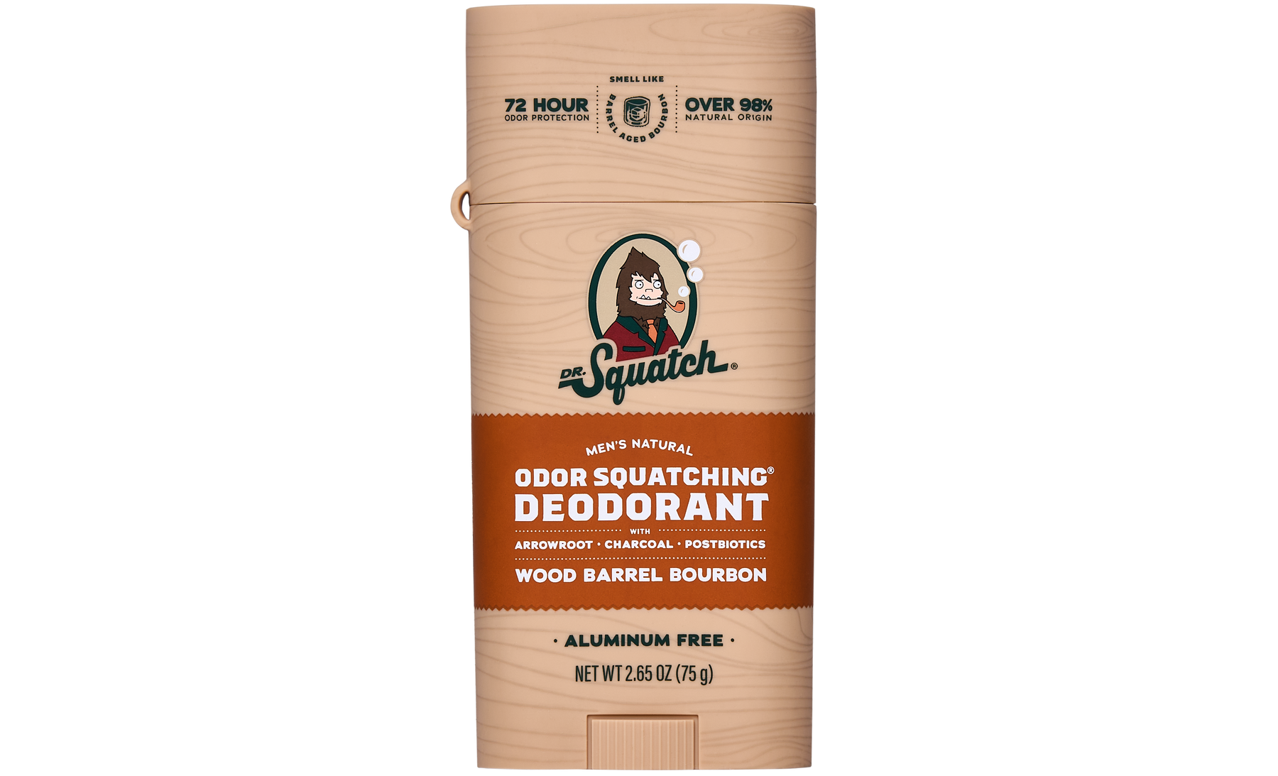 Wood Barrel Bourbon Deo Flask J9