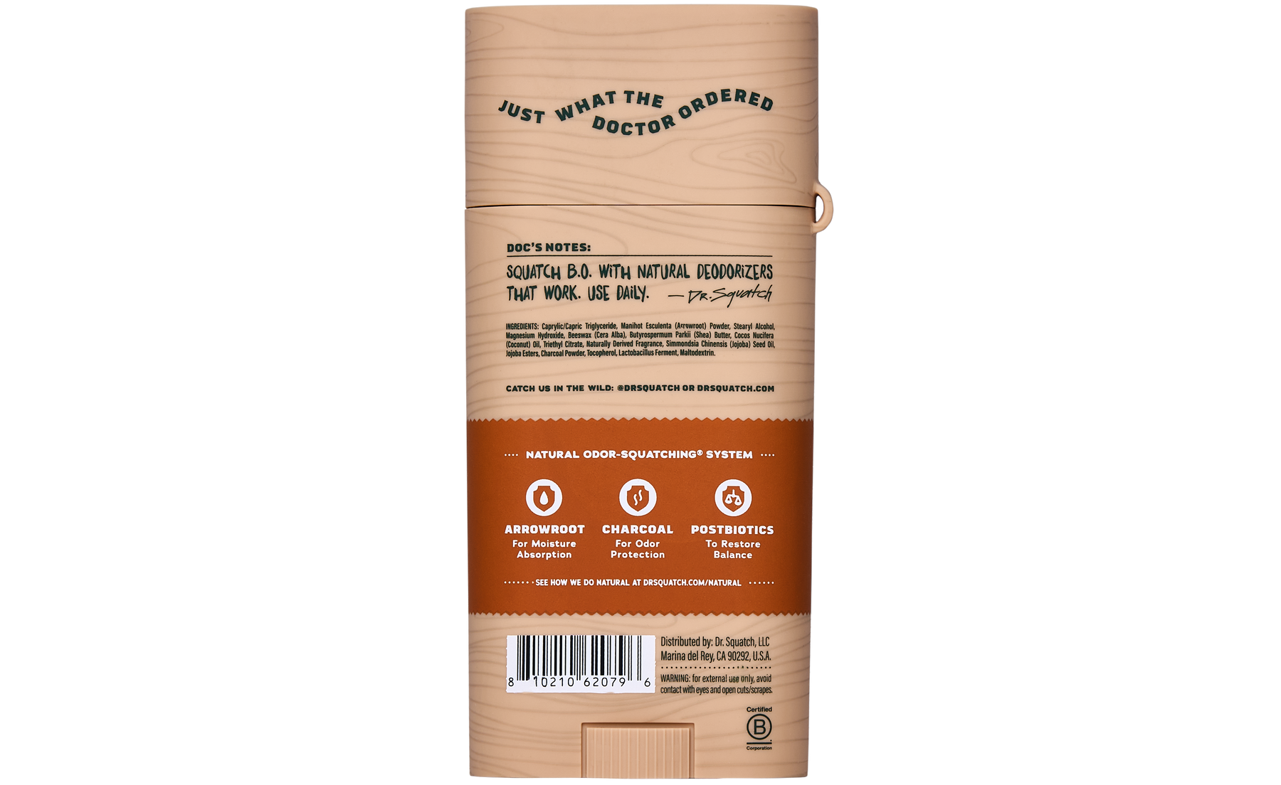 Wood Barrel Bourbon Deo Flask J9