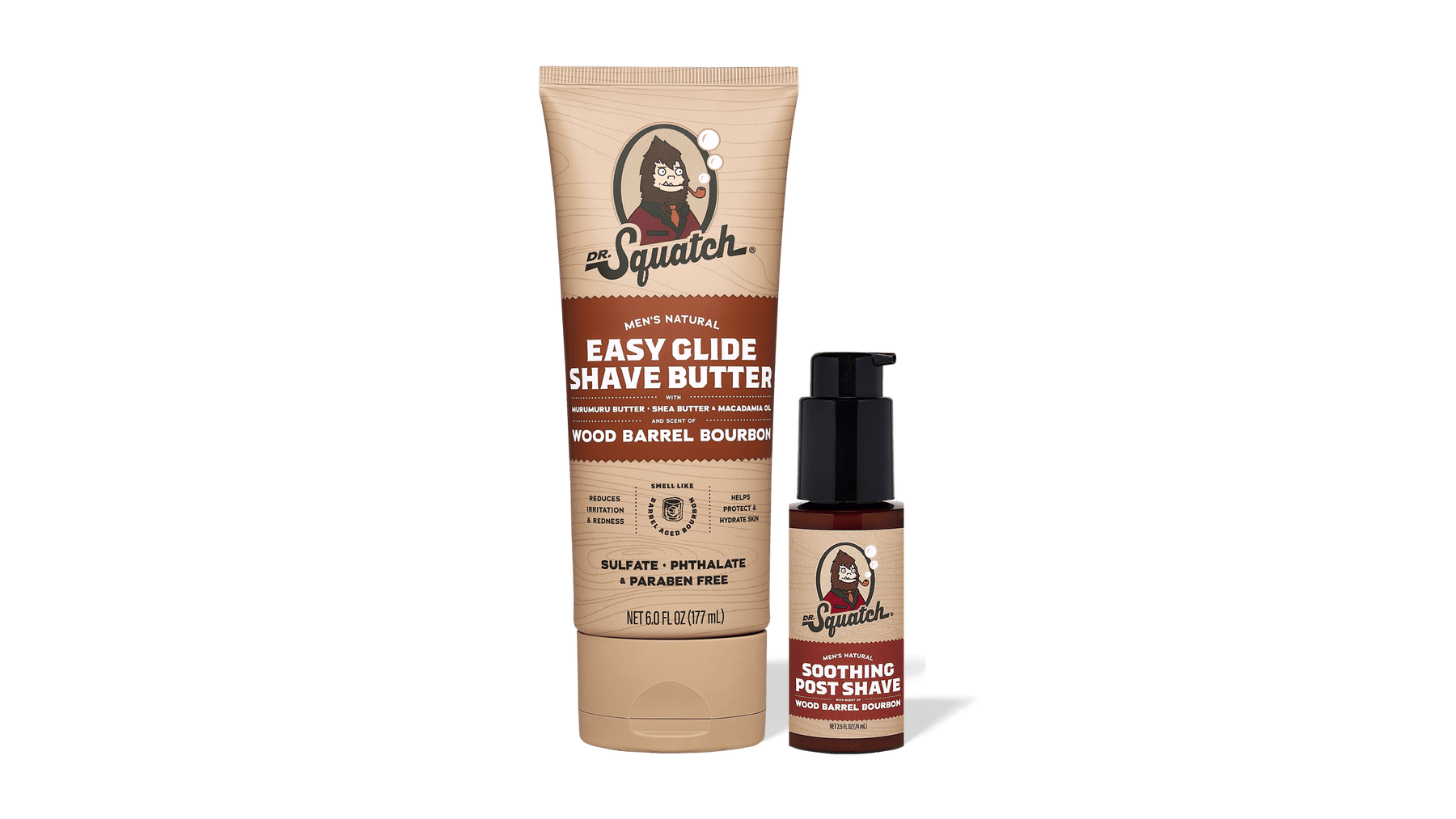 Wood Barrel Bourbon Smooth Shave Bundle B1