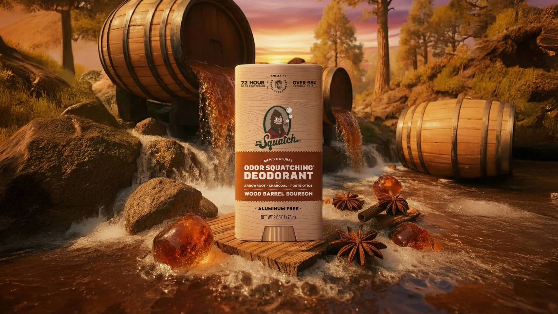 Wood Barrel Bourbon Deodorant H9
