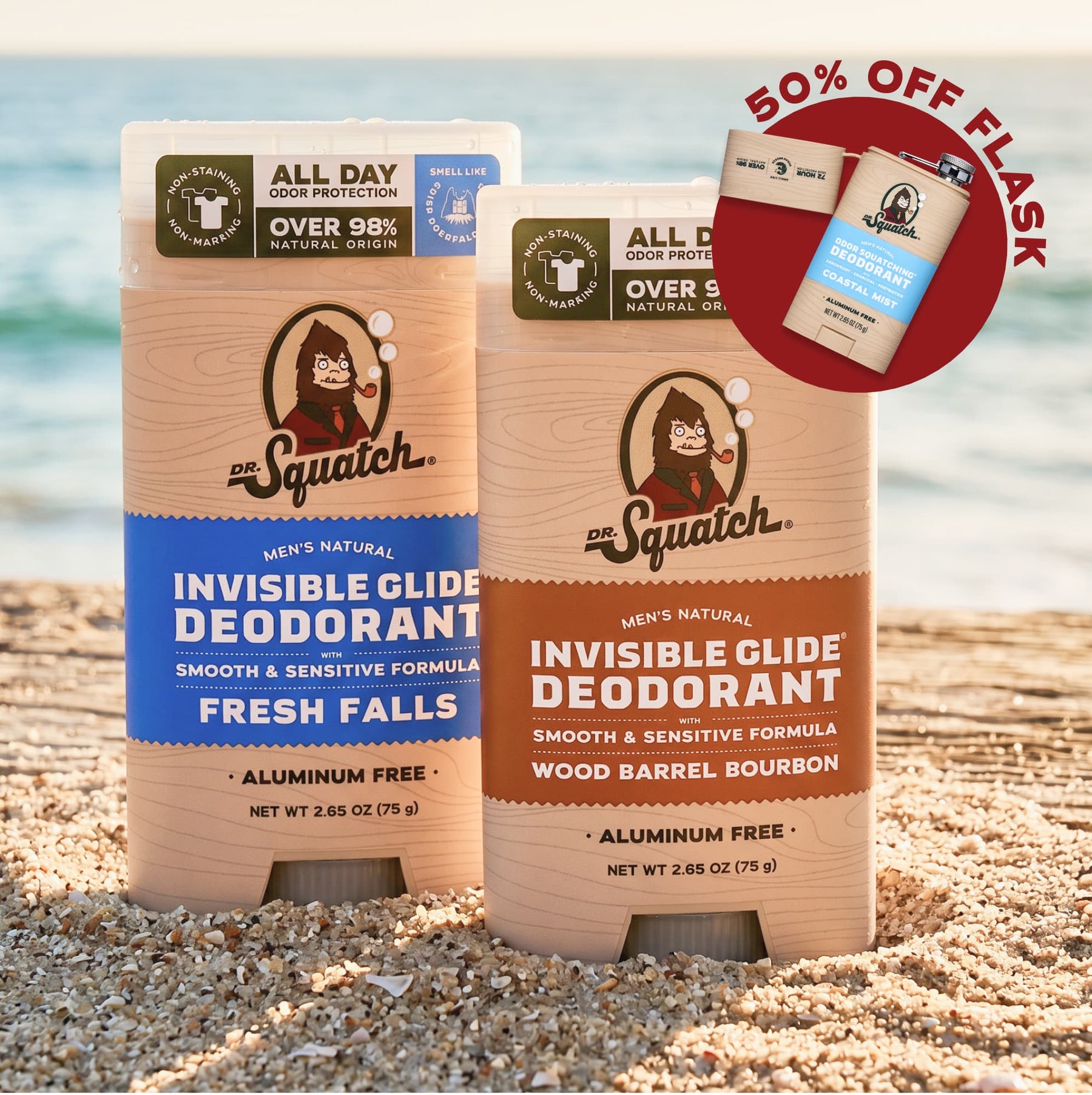 2-Pack Glide + Deo Flask K2