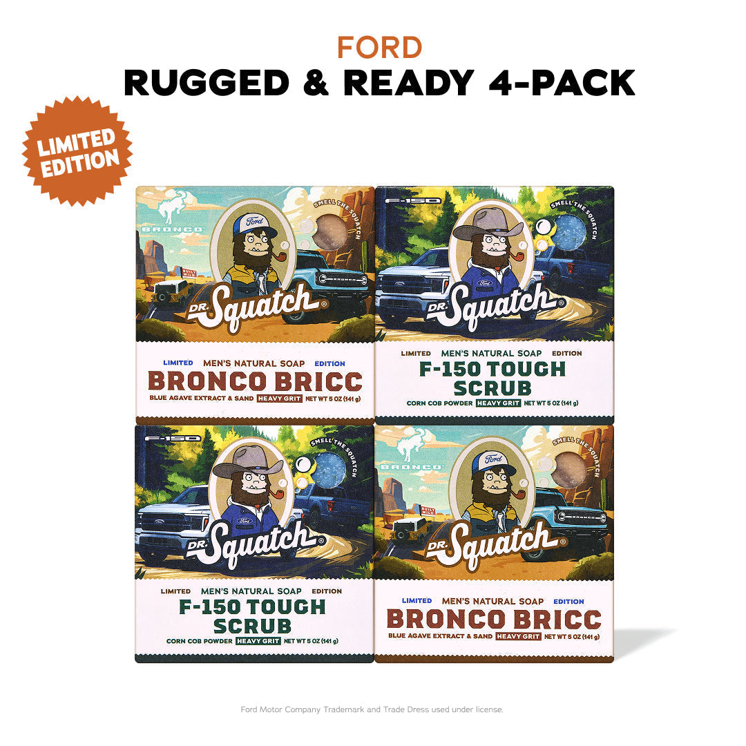 Ford Rugged & Ready 4-Pack - Exclusive Limited Edition Bar Soap I8