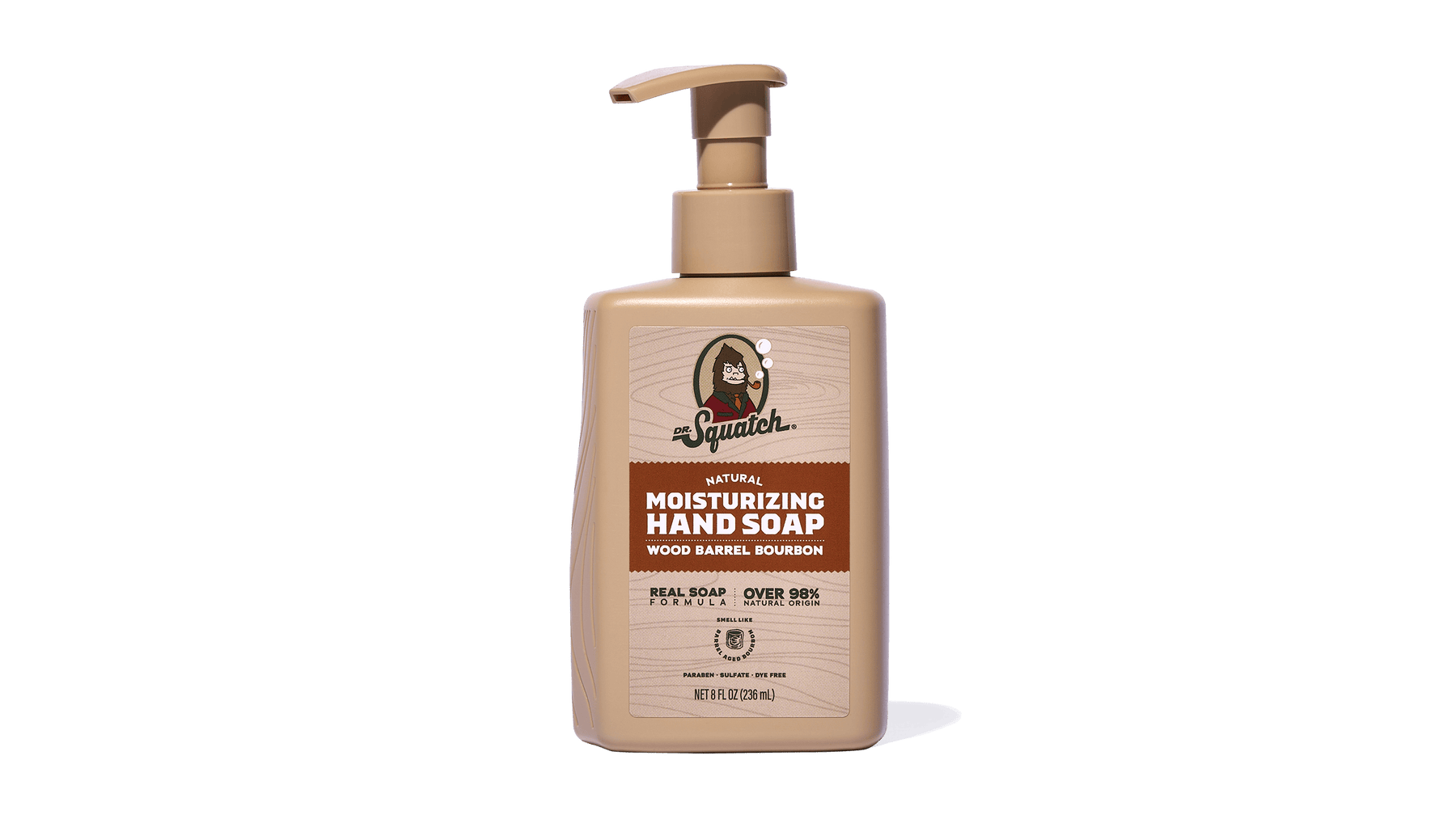 Wood Barrel Bourbon Hand Soap H2